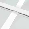 Vidaxl Drzwi Wewnętrzne, 83X201,5 Cm, Białe, Szkło Esg I Aluminium