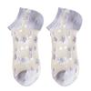 1 Pair Invisible Socks All Match Elastic Breathable Short Weaving Sole Cool Polyester Transparent Design Women Socks Shoes Accessories