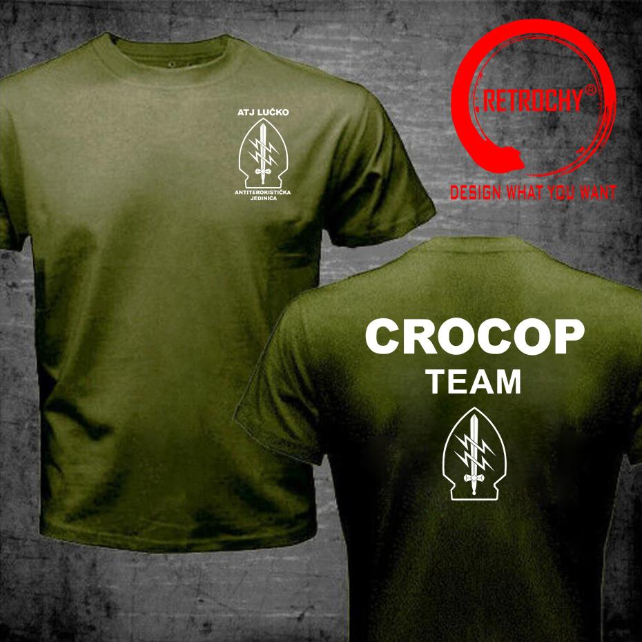 ATJ LUCKO Croatian Counter Terrorism Special Unit Force T Shirt Unisex tshirt Unisex Short Sleeve Tops Tee Shirt Summer Cotton TShirt