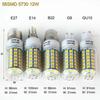 HOMZY 7-15W E27 LED Lamp E14 LED SMD5730 220V Corn Light Bulbs 24 36 56 72 LEDs Lamparas LED Chandelie for Home Decor Ampoule Led Light