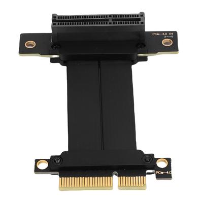 Удлинительный кабель для видеокарты Gen 4 GPU PCIE 4.0 X4 Райзер-кабель 8 ГБ/с 90 градусов для M.2 WiFi USB Звуковая карта SSD