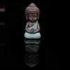 Ceramic Buddha Statue Cute Mini Monk Figurines Tea Pet Ornaments Sitting Statues  Tea Play