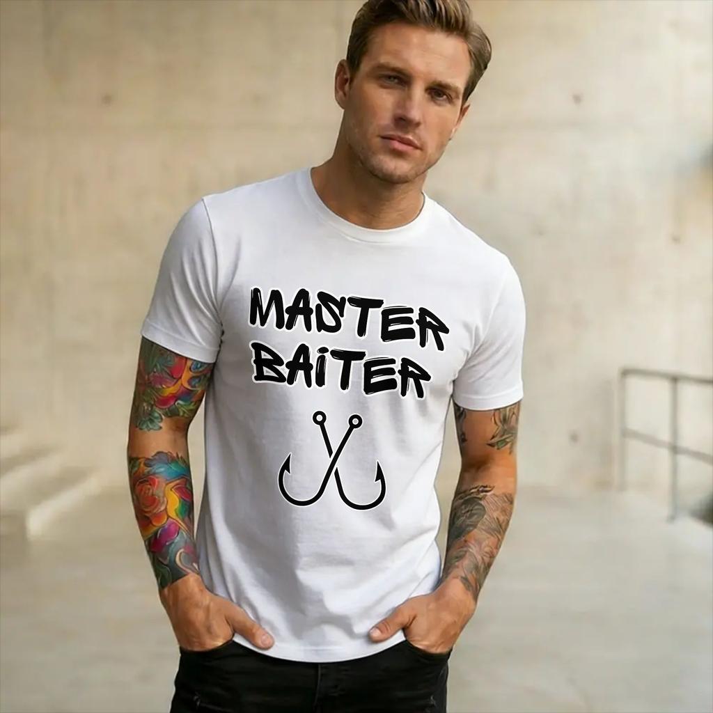 Unisex Unisex Graphic Printed Master Baiter Funny Fishing Tee T Shirt Cotton Tshirts Clothing