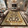 Очень большие традиционные ковры с изысканным цветочным узором в красных, синих и золотых тонах для грандиозного декора гостиной