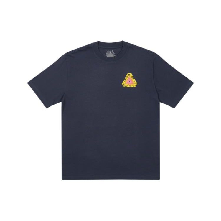 Palace Футболка P3 Bare Times темно-синяя унисекс-топы синего цвета P22TS362