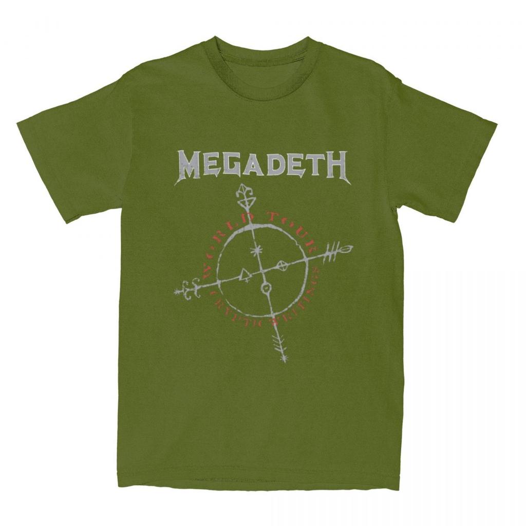 Футболка Megadeths Cryptic Writings для мужчин и женщин, 100% хлопок, забавная, с круглым вырезом, черная металлическая, дэт-метал-футболка, короткий рукав, одежда, уникальная