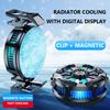 Magnetic & Back Clip RGB Mobile Phone Cooler 3 Speeds Digital Temperature Display Semiconductor Radiator for iPhone 15