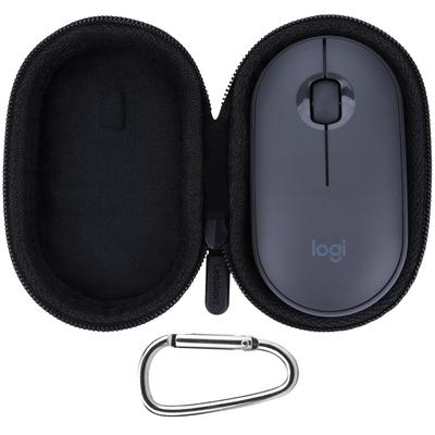 Беспроводная мышь Logitech PEBBLE MOUSE2 M350sGR (черный) совместимо с футляром для хранения Lebakort.