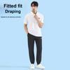 Li-Ning Летние Быстросохнущие Короткий Рукав Легкие Дышащие Универсальные Брюки Повседневный Спортивный Комплект Мужские комплекты Стандартный-Белый Черный YWBW061-2