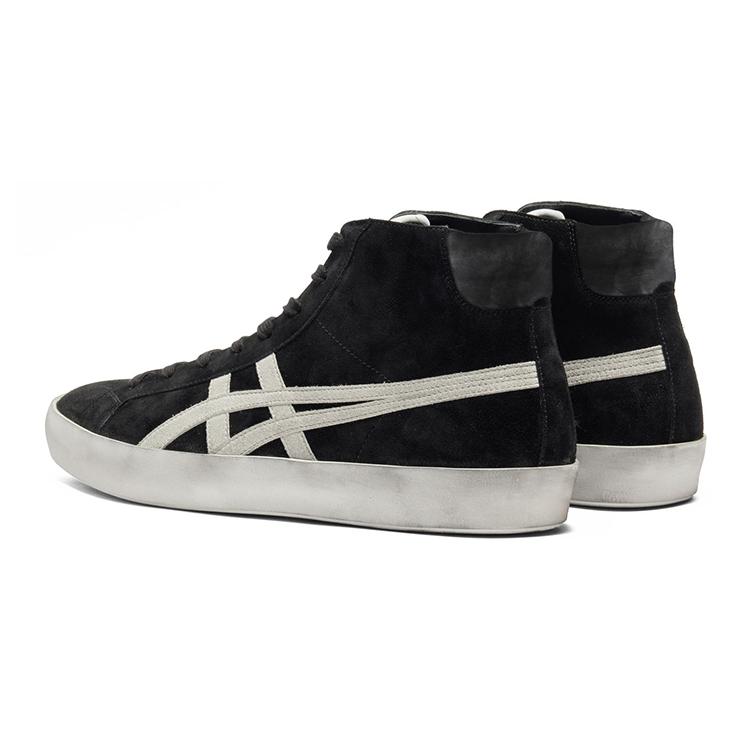 ONITSUKA TIGER Износостойкие Высокие Повседневные Кроссовки Унисекс Черно-Белые 1183C551-001