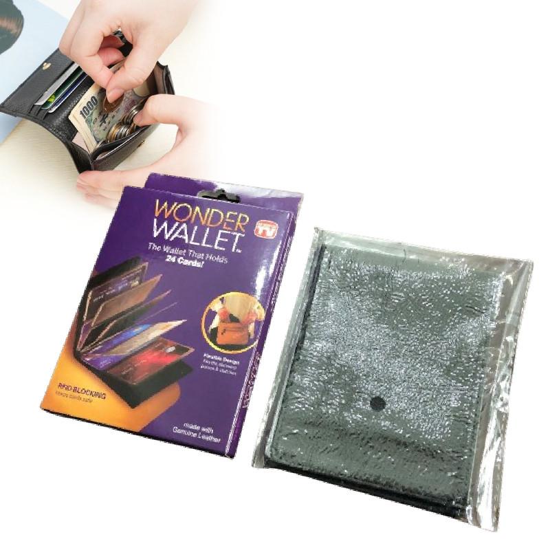 Чудо-кошелек PU Сумки для документов и карточек Кошелек с несколькими отделениями для карт Прочный