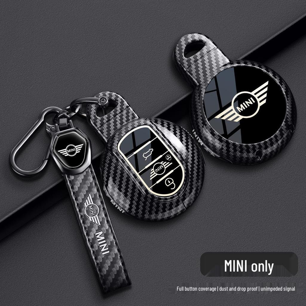 Чехол для ключей BMW Mini для Countryman и Cooper (Модели F54, F55, F56, F60) - Металлический корпус из углеродного волокна