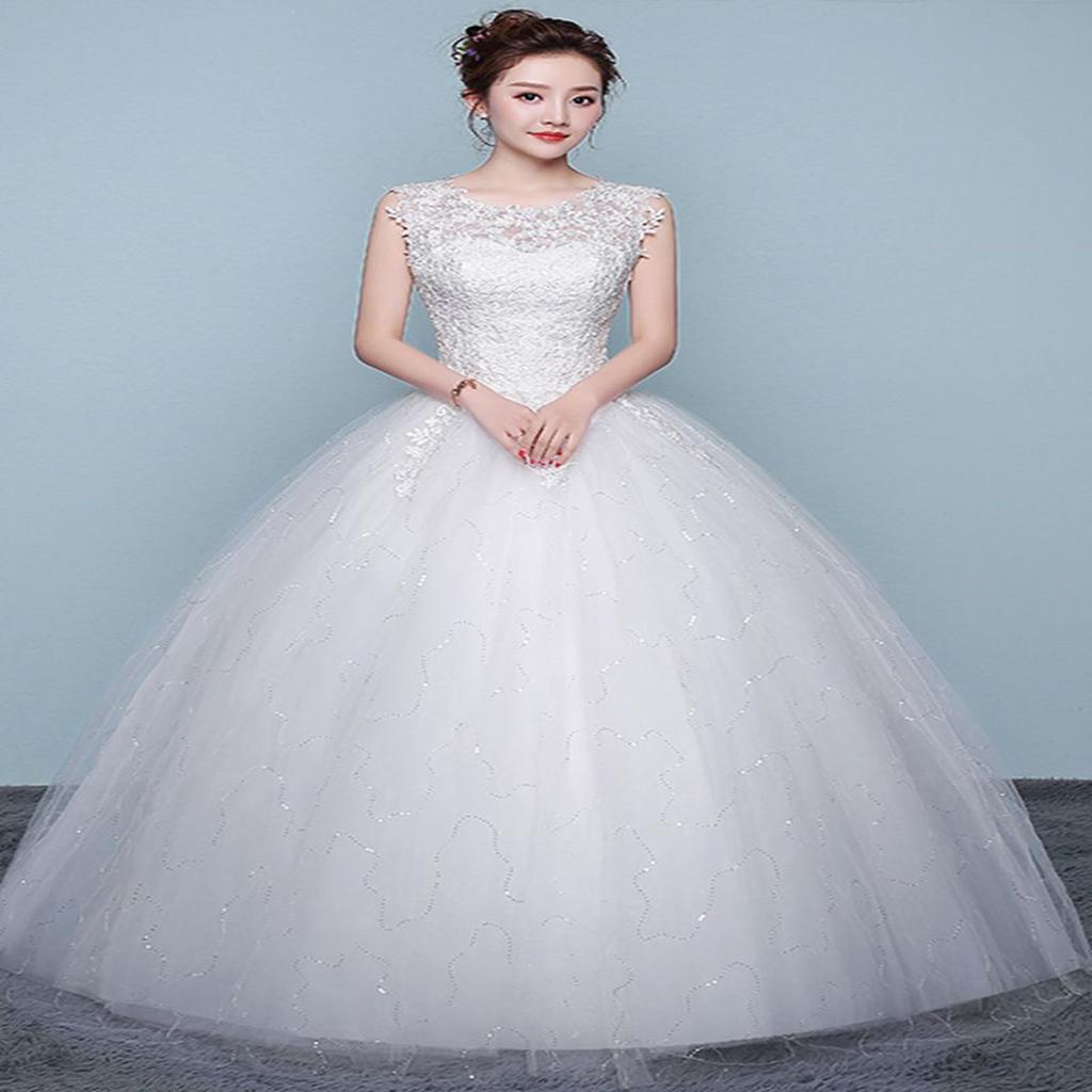 Свадебное платье большого размера, китайское белое свадебное платье, кружевное свадебное платье