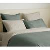 Pack complet 6 pièces Eucalyptus/Lin réversible housse de couette pour lit 160 x 200 cm
