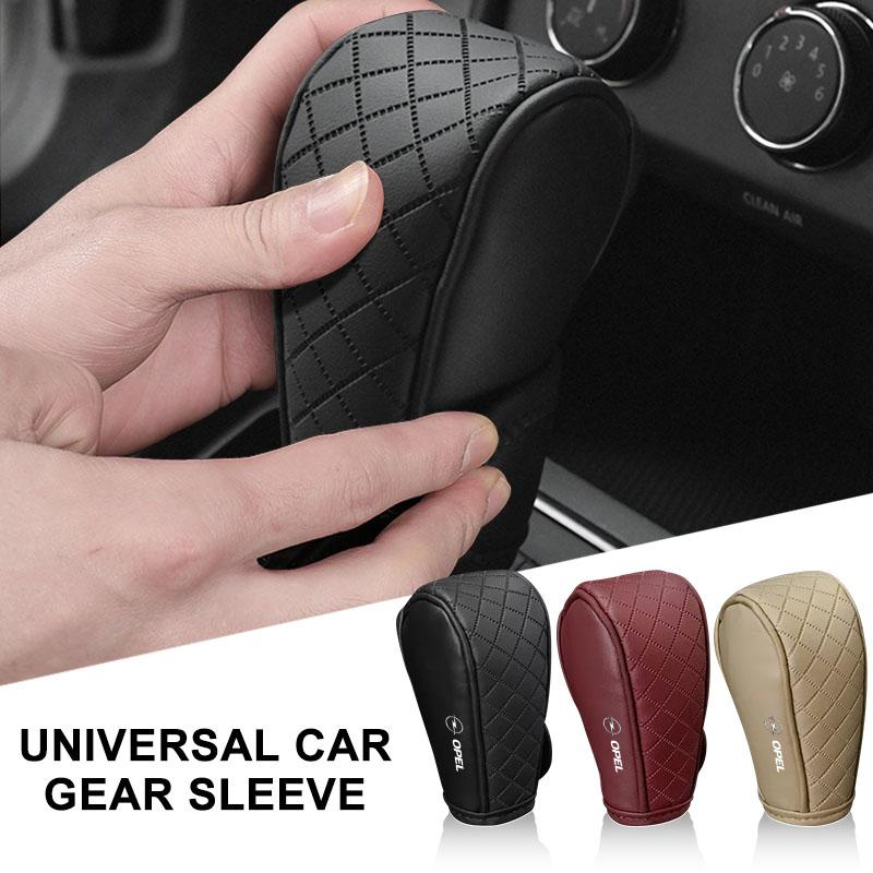 pdcr2 Leather Car Gear Shift Knob Cover Protective Sleeve For Opel Corsa Astra Insignia Vectra Zafira Meriva Mokka Grandland Vivaro