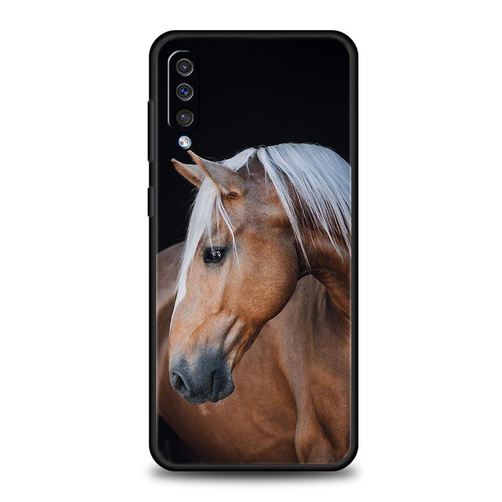Чехол для телефона с изображением животного Лошадь для Samsung Galaxy A56 A36 A26 A16 A34 A24 A42 A22 A20 A12 A40 A30 A10 5G Мягкий ТПУ Чехол-оболочка Сумка Funda