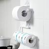 Plastic Tissue Holder Hanging Toilet Roll Paper Holder Towel Rack Cabinet Door Hook Holder Kitchen Organizer
