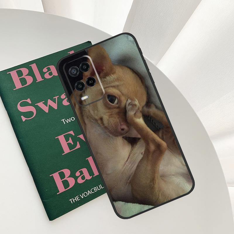 Chihuahua Dog Case For Oppo A96 A76 A16 A15 A17 A52 A72 A54S A57S A58 A78 A98 A57 A77 A54 A74 A94 Cover