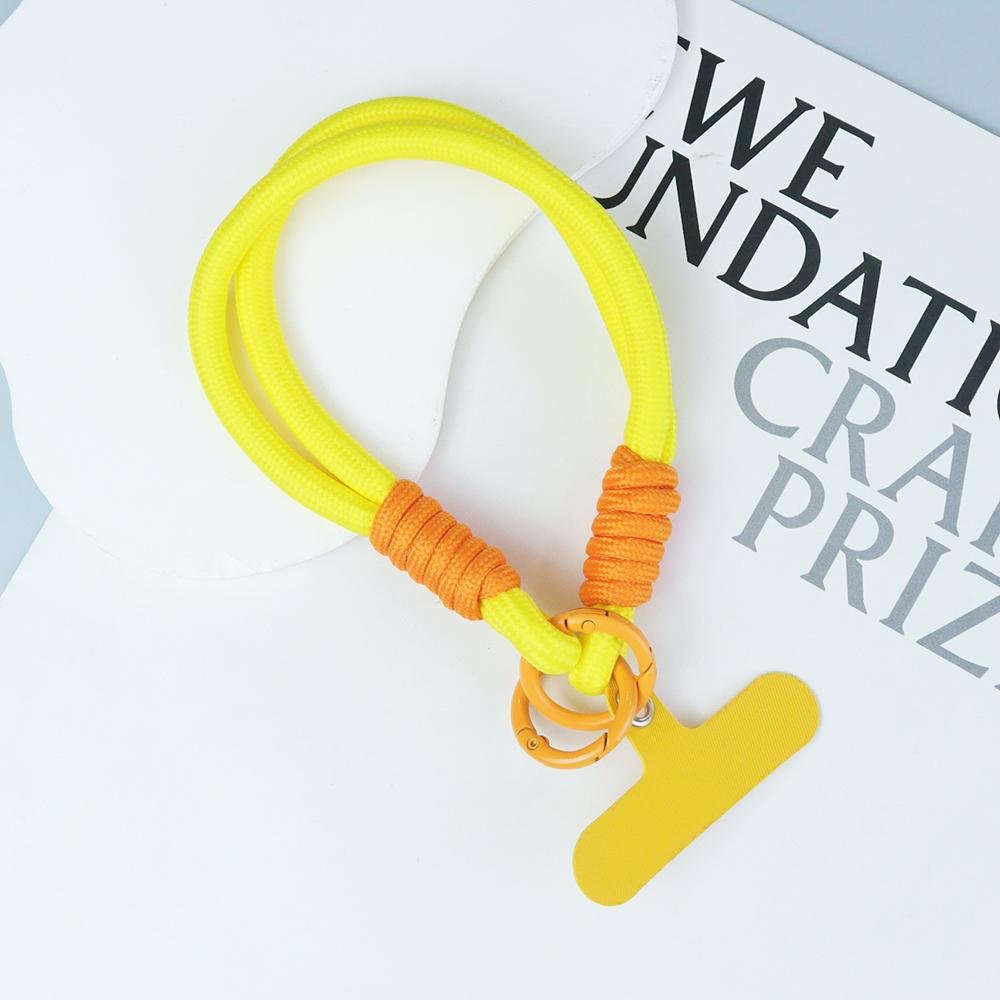 Color Matching Mobile Phone Lanyard Key Chain Creative Short Hand-woven Lanyard Mobile Phone Case Key Ring Bag Sling