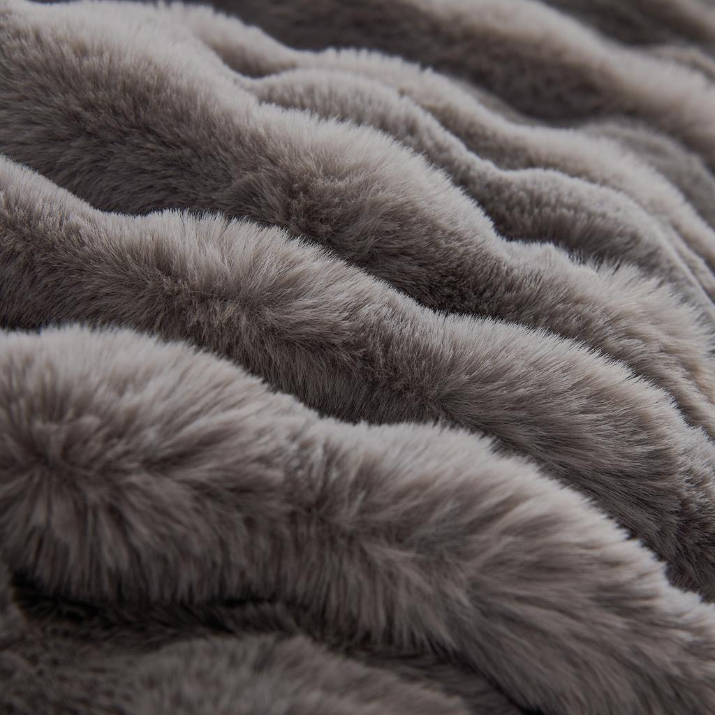 Зимнее мягкое и удобное плюшевое полотенце для дивана с кроликом и пузырьками, простое современное однотонное универсальное полотенце для дивана