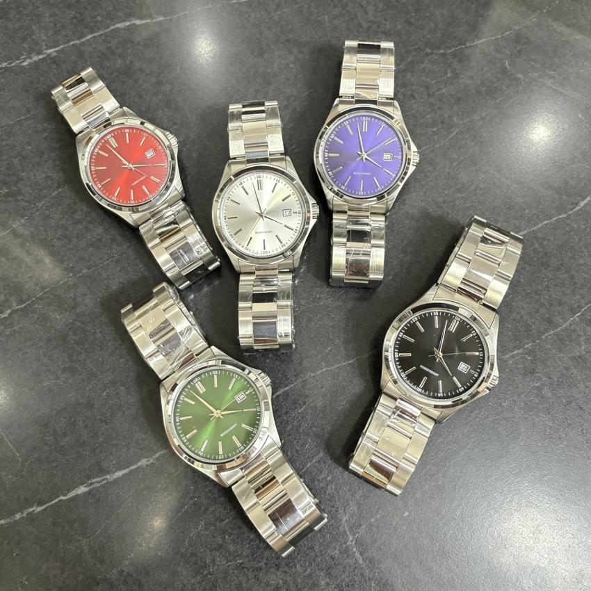 Neue Herren Luxus Uhr Grünes Zifferblatt Edelstahl Quarz Wasserdicht Sportuhr mit Datum - Relogio Masculino