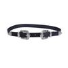 Vintage Floral Design Womens Faux Leather Belt With Alloy Buckle