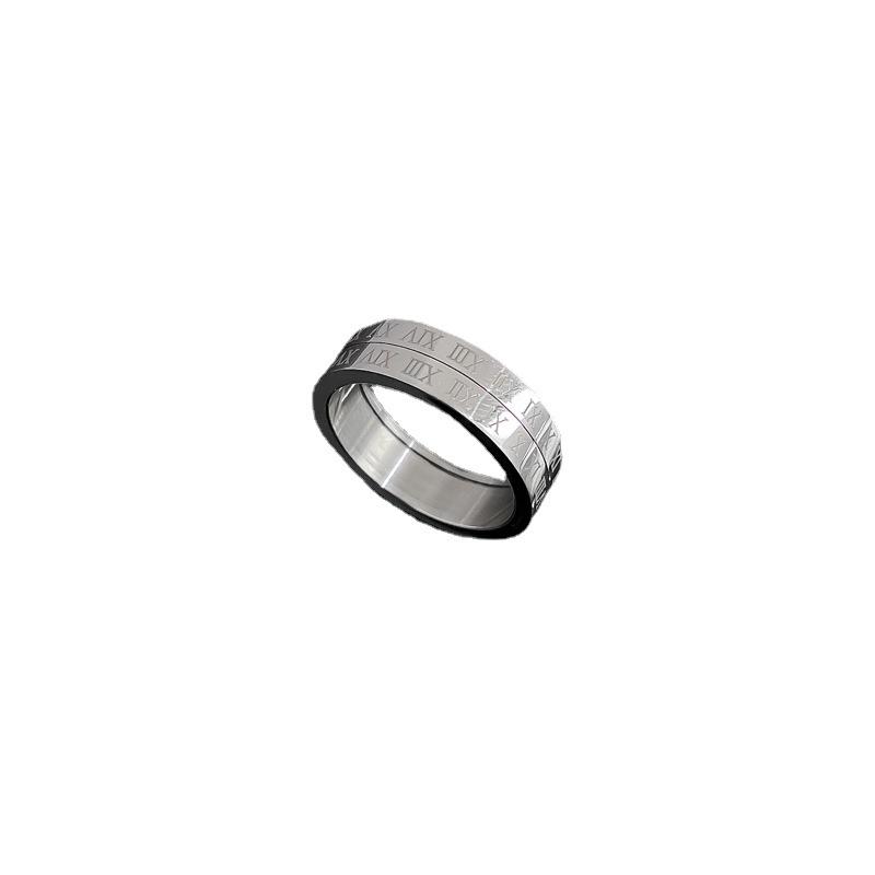 Кольцо Cold Wind Minimalist Wind Bouncing Ring для мужчин и женщин, стильное и простое, для указательного пальца.