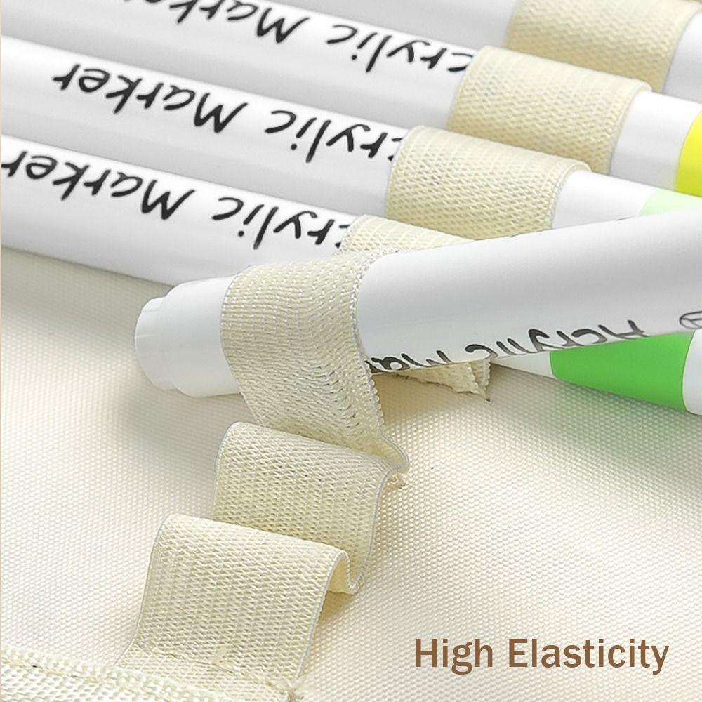 Zipper Closure Marker Pen Storage Bag Watercolor Pen Storage Bag  Art Supplies Storage