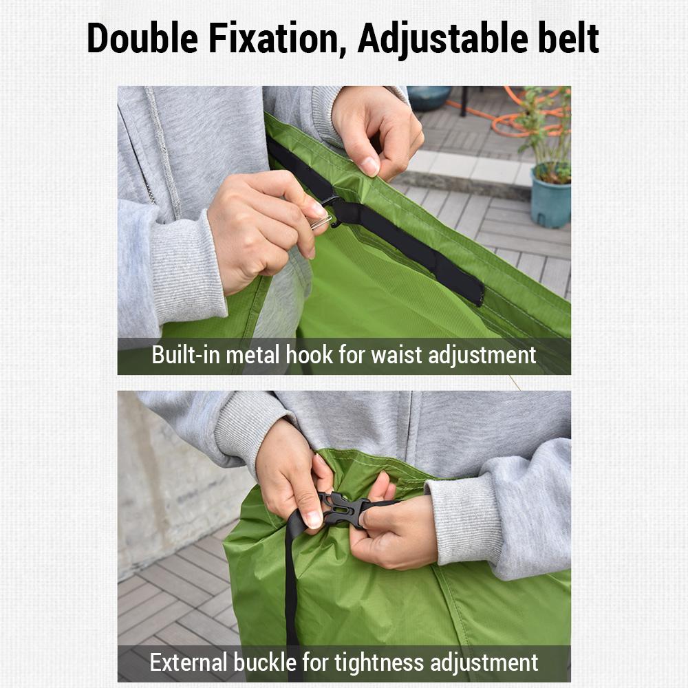 Юбка-дождевик для пешего туризма, легкая и портативная, с сумкой для хранения, можно использовать как одеяло для пикника