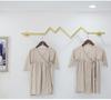 Mannequin Display Rack: Women's Clothing Store, Movable Gold Wrought Iron Hanging Rack