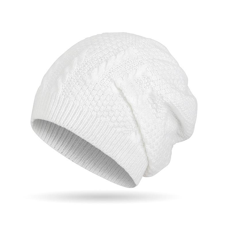 Осень-зима женская и мужская вязаная шапка-пуловер для улицы