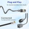 IP68 Waterproof RJ45 Extension Adapter Cable Ethernet Adapter for Starlinks Gen3/Mini Outdoor