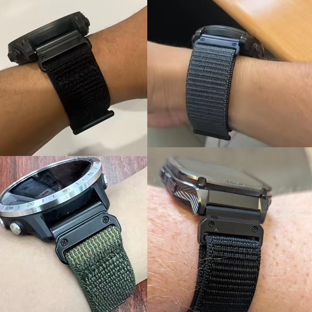 Нейлоновый ремешок-петля 22 мм 26 мм Quick Fit для Garmin Fenix 8 Pro 7X 6X 6 5 plus Tactix 8 Enduro 3 Epix Forerunner 970 965 Спортивный ремешок