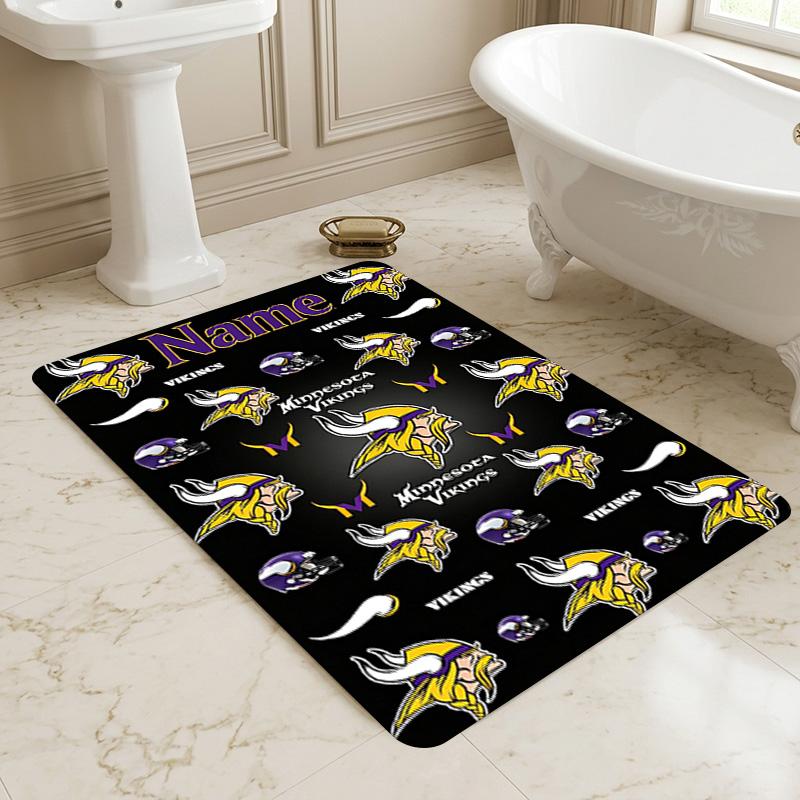 Custom Vikings Area Rug Living Room Nonslip Soft Carpet For Bedroom Game Playroom Sofa Office Home Decor Doormat Christmas Gift C10387