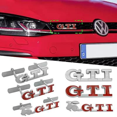 3D Наклейка-значок-эмблема на переднюю решетку автомобиля Для Volkswagen VW GTI Кролик Логотип M143 Жук Гольф Поло Пассат Джетта Туран Тигуан Сирокко
