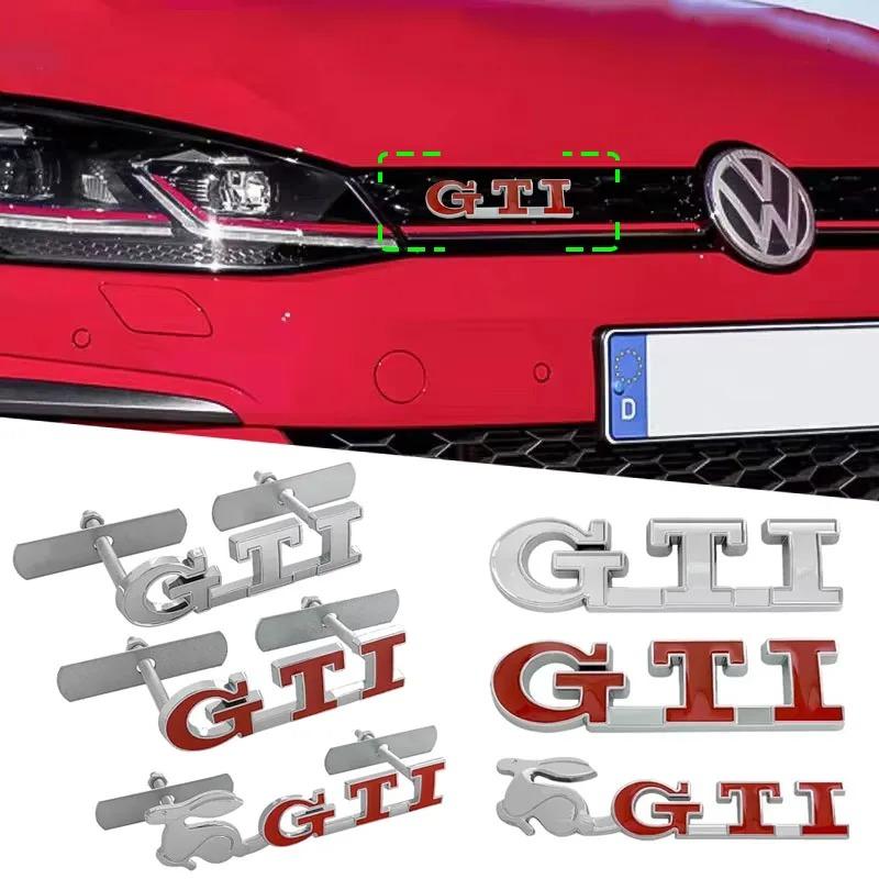 3D Car Front Grille Badge Emblem Sticker For Volkswagen VW GTI Rabbit Logo Beetle Golf Polo Passat Jetta Touran Tiguan Scirocco