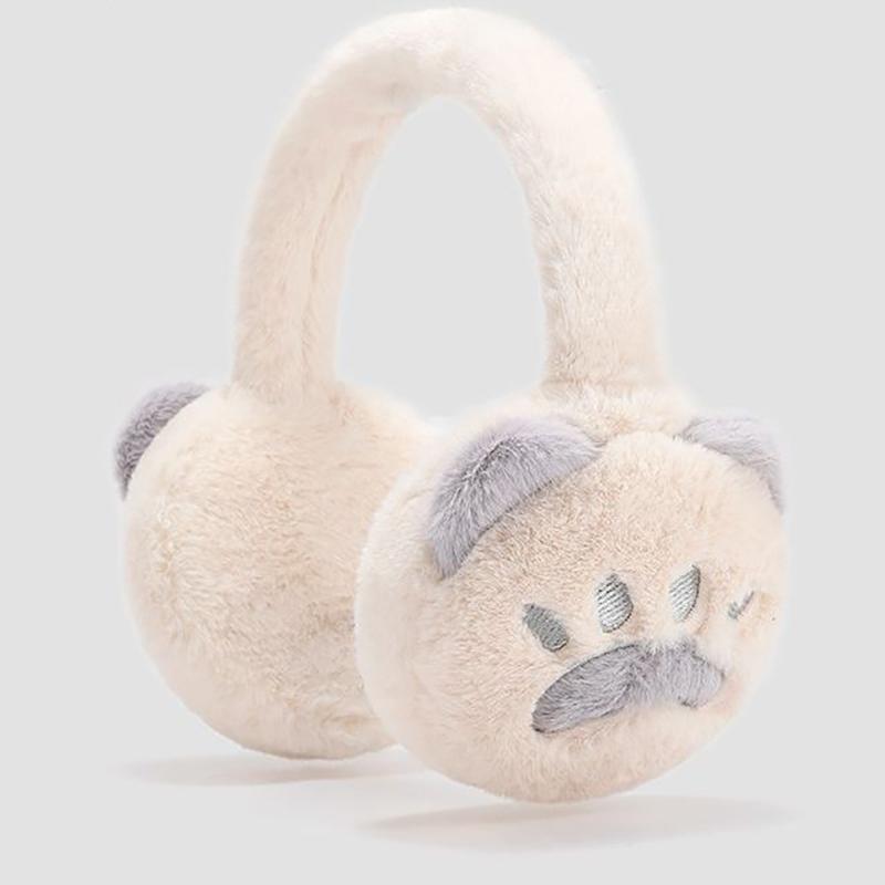 Cartoon Plush Earmuffs Adorable Foldable Earcap Furry Headband Cute Winter Ear Muffs For Winter Gift For Women Riding