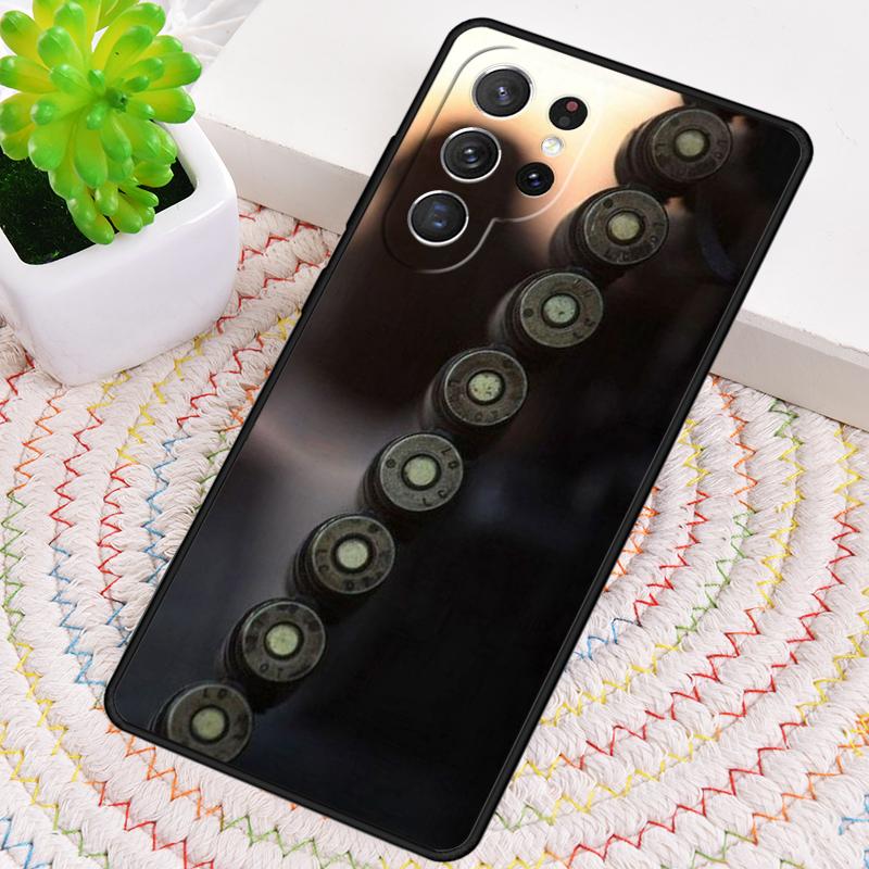 Силиконовый чехол для телефона Samsung Galaxy note 10 pro S26 S25 S24 S23 S22 S21 Plus S25Ultra с коллажем из военных пуль Capa Cover