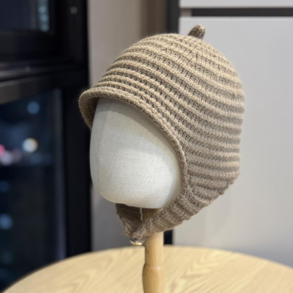 Вязаная шапка-пуловер в корейском стиле для женщин, осенне-зимняя, студенческая, милая, бархатный шарф для шеи, защита ушей, теплая шапочка, шерстяная шапка