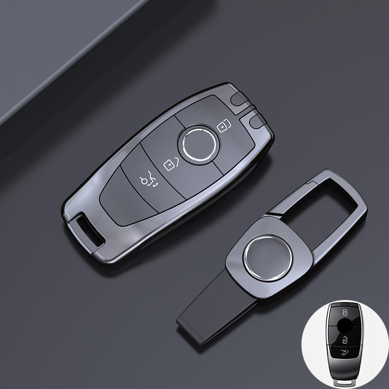 Metal Car Key Cover Case Fob Shell Suit For Mercedes Benz A B G S E C Class W205 W213 C217 W177 W247 C257 W167 W463 Key Cover