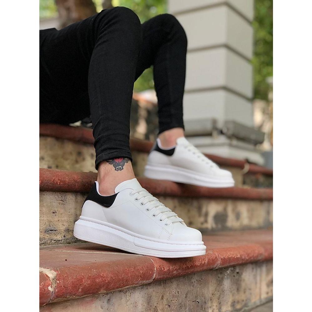 547 Мужская повседневная обувь Мужская обувь на высокой подошве Черно-белая спортивная мужская обувь на шнуровке Некожаная повседневная мужская обувь 2023