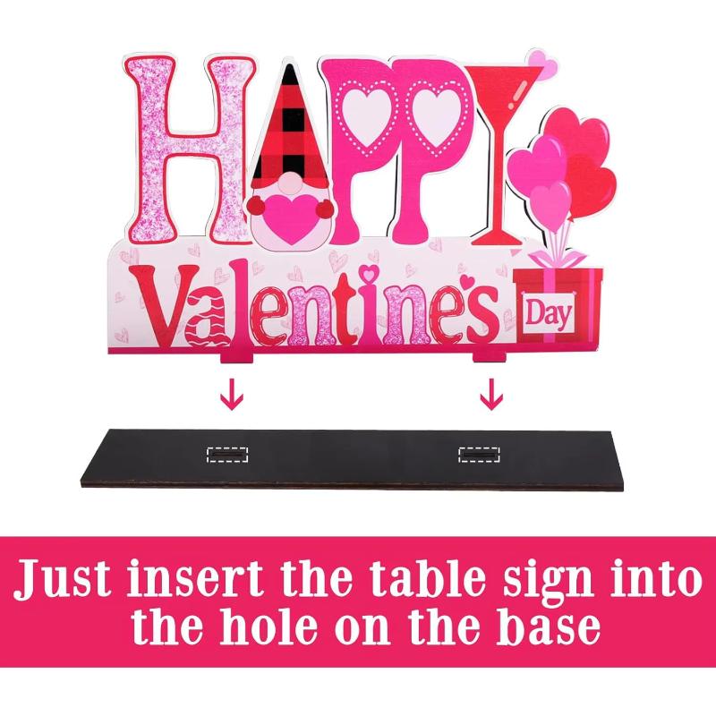 Valentine's Day Decorations, Romantic Centerpiece Signs, Love Wooden Table Sign, Valentine's Day Decorations For Home Decor