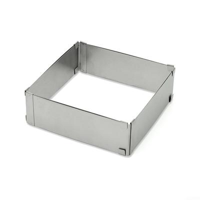 Регулируемые формы для украшения торта из нержавеющей стали с кольцом для мусса