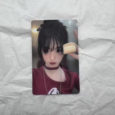 Ахён AHYEON Чон А-хён Фотокарточка Макарон Четырёхлистный клевер Хён Карта Lucky Draw Weverse Baby Monster