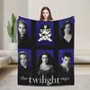Twilight Ed and Bella Blanket Quality Super Warm  Throw Blanket Winter Airplane Travel Home Decor Print Bedspread