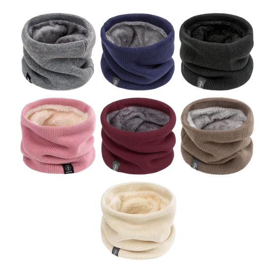 Winter Neck Gaiter for Men Women Thermal Thick Warm Fleece Lined Neck Warmer Windproof Ski Face Cushion for Cold Weather