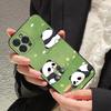 Panda Cute Phone Case For IPhone 16 15 14 11 12 13 Mini Pro XS Max Cover 6 7 8 Plus X Funda Shell
