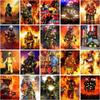 5d Diy Diamond Painting Fireman Full Round Diamond Embroidery Mosaic Fire Fighting Hero Figure Home Decoration