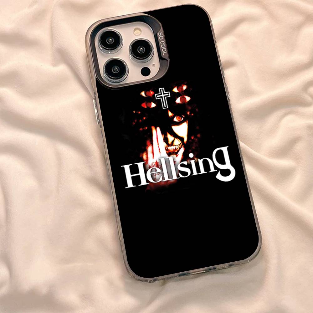 Крутой чехол для телефона Hellsing Anime для iPhone 17 Air 16 15 14 13 12 11 Pro Max Цветная твердая крышка