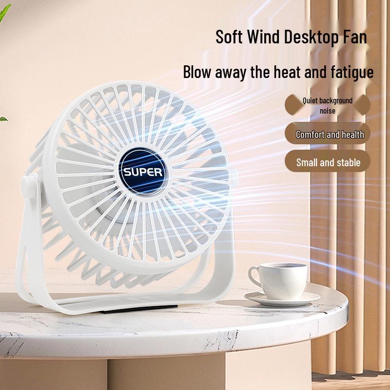 2026 Ultra-Quiet Mini Portable Desktop Fan for Office and Dorm